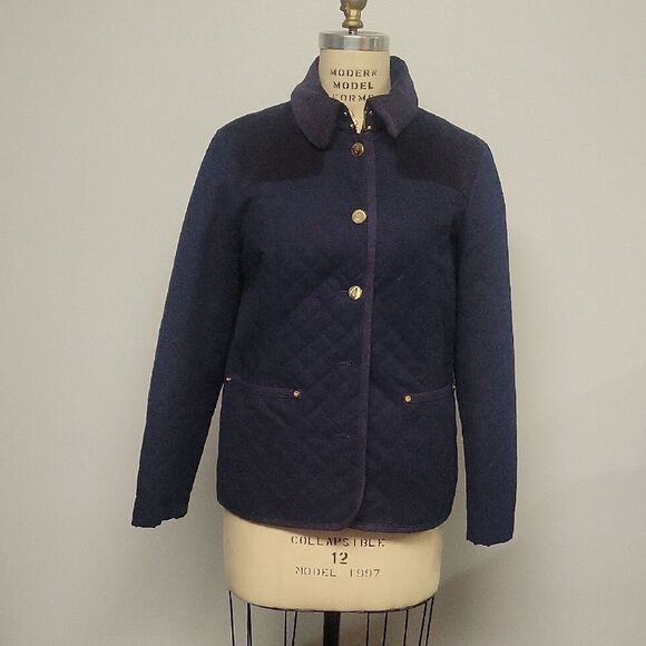 Jones New York Jackets & Blazers - Jones New York Navy Quilted Women's Jacket. Barncoat, Size M